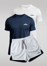 Kit Essência do Treino - 2 Camisetas e 1 Short 2 em 1