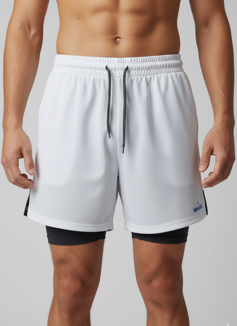 Short Dry Fit 2 em 1 Move Branco