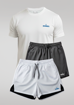Kit Marcha Forte - 1 Camiseta e 2 Shorts 2 em 1