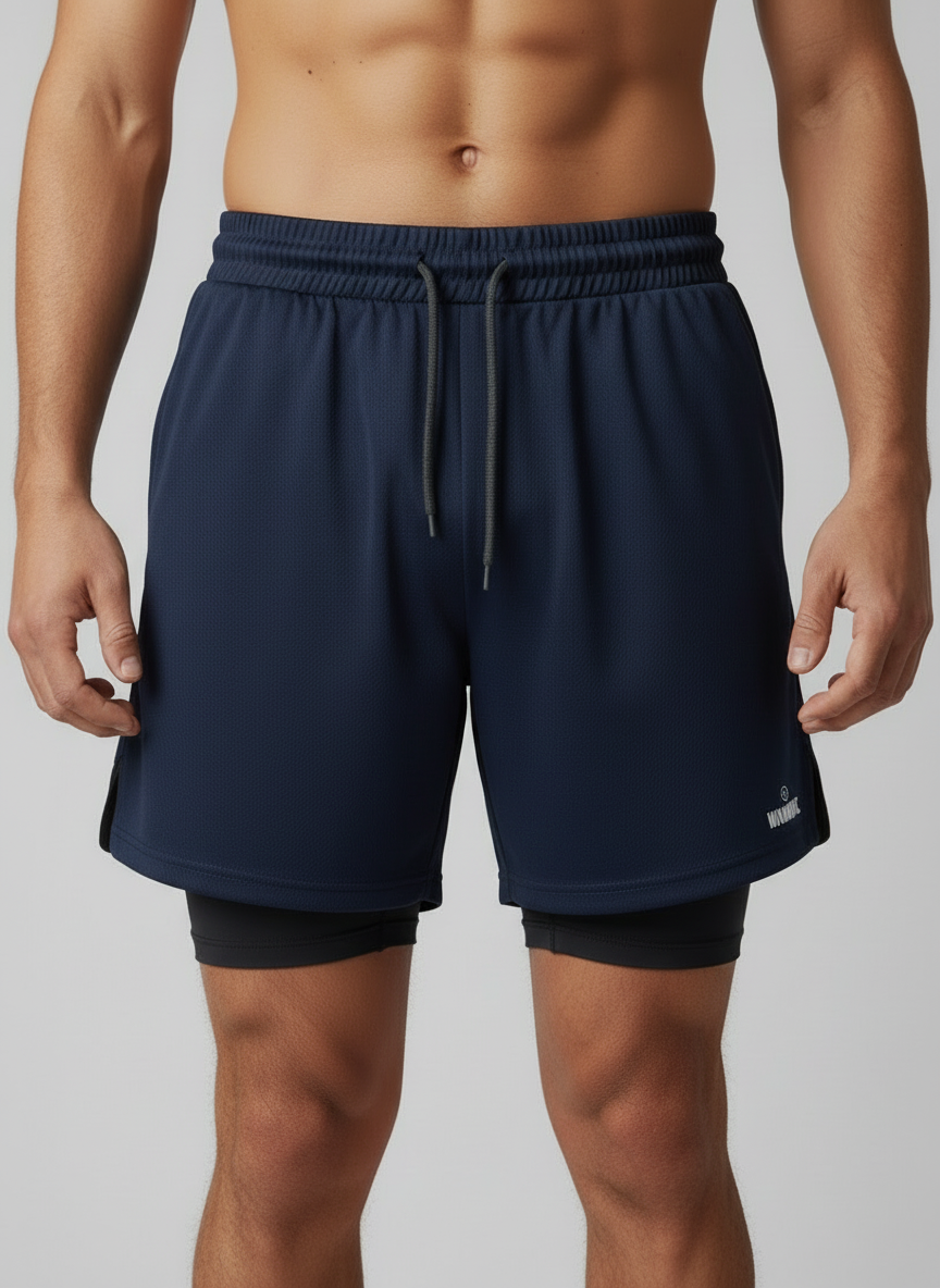 Short Dry Fit 2 em 1 Move Azul