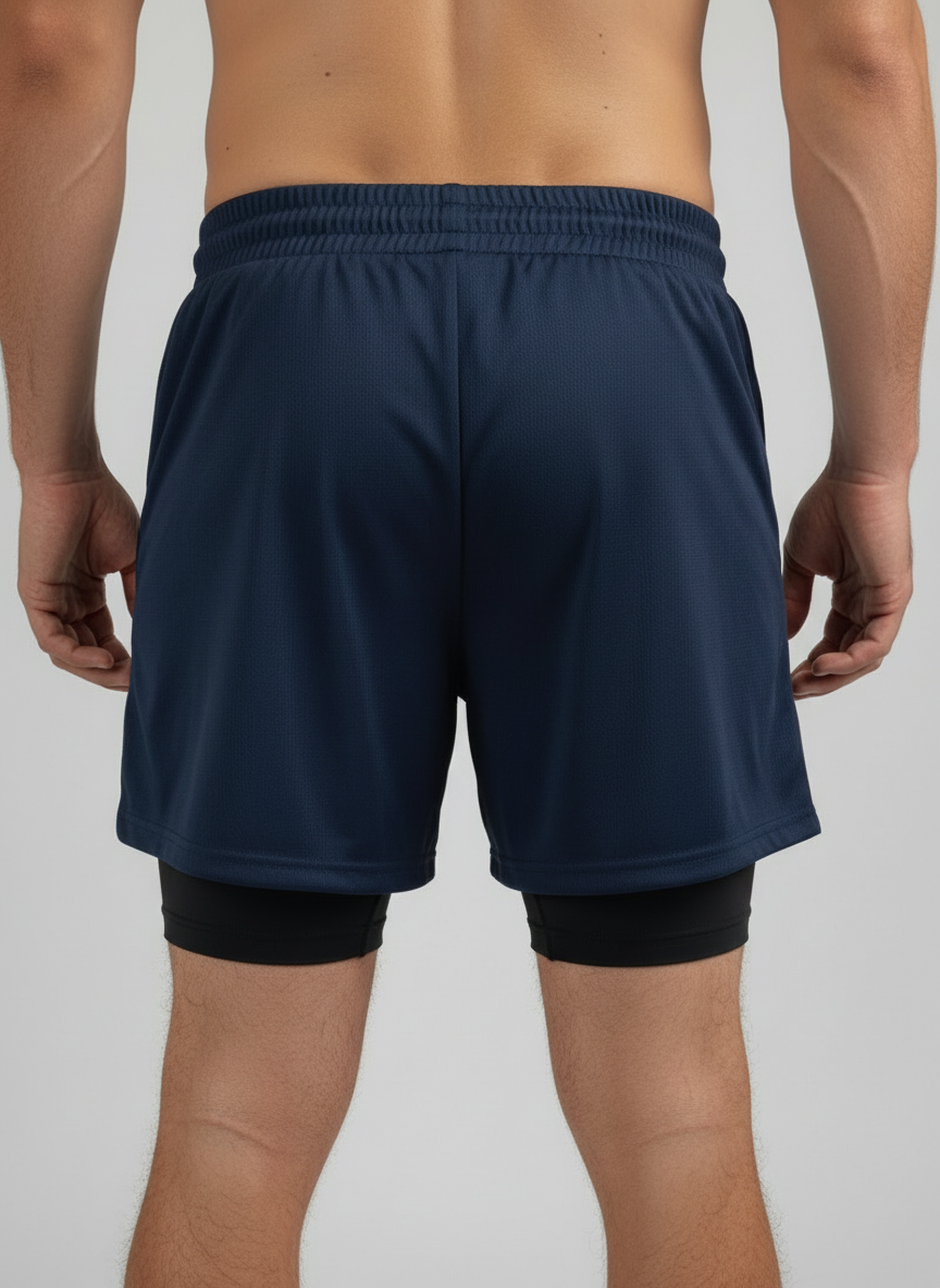 Short Dry Fit 2 em 1 Move Azul