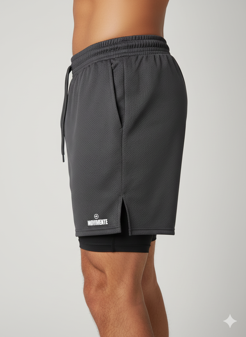 Kit Constância Pro - 3 Shorts 2 em 1